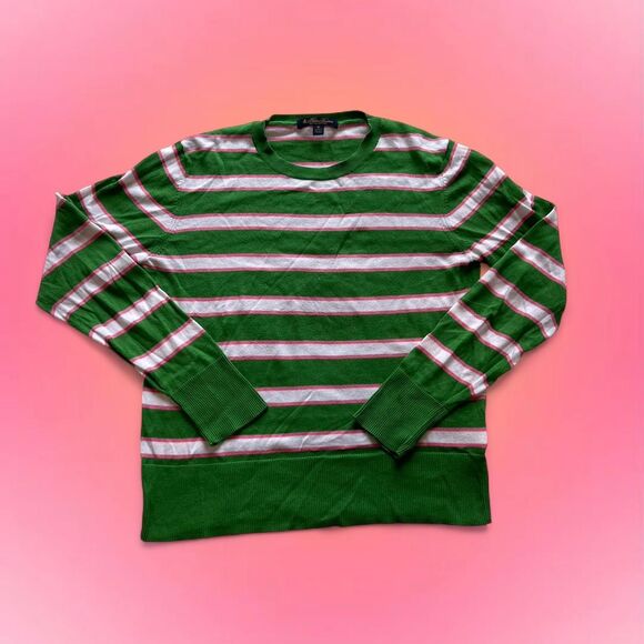 BROOKS BROTHERS STRIPED SWEATER – SUPIMA COTTON - Picture 1 of 4